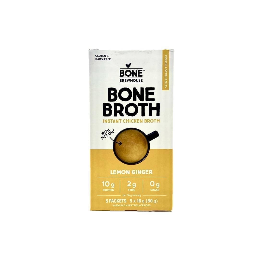 Bone Brewhouse Instant Chicken Broth Lemon Ginger (80g)