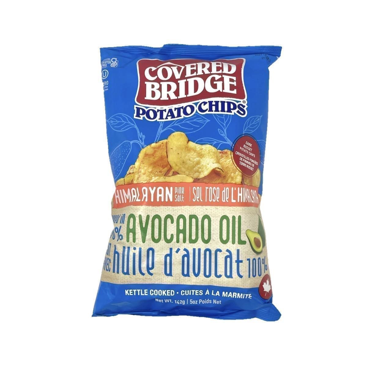 Covered Bridge Potato Chips Himalayan Pink Salt (142g)