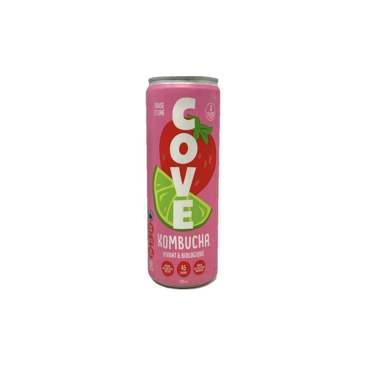 Cove Kombucha Strawberry Lime (355mL)