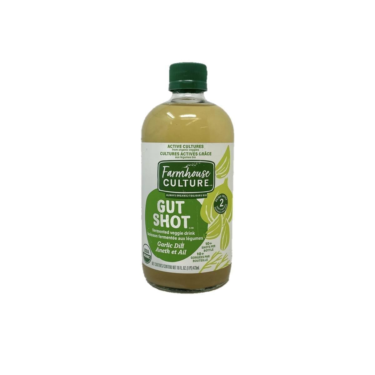 Farmhouse Culture Gut Shot Garlic Dill (473mL)