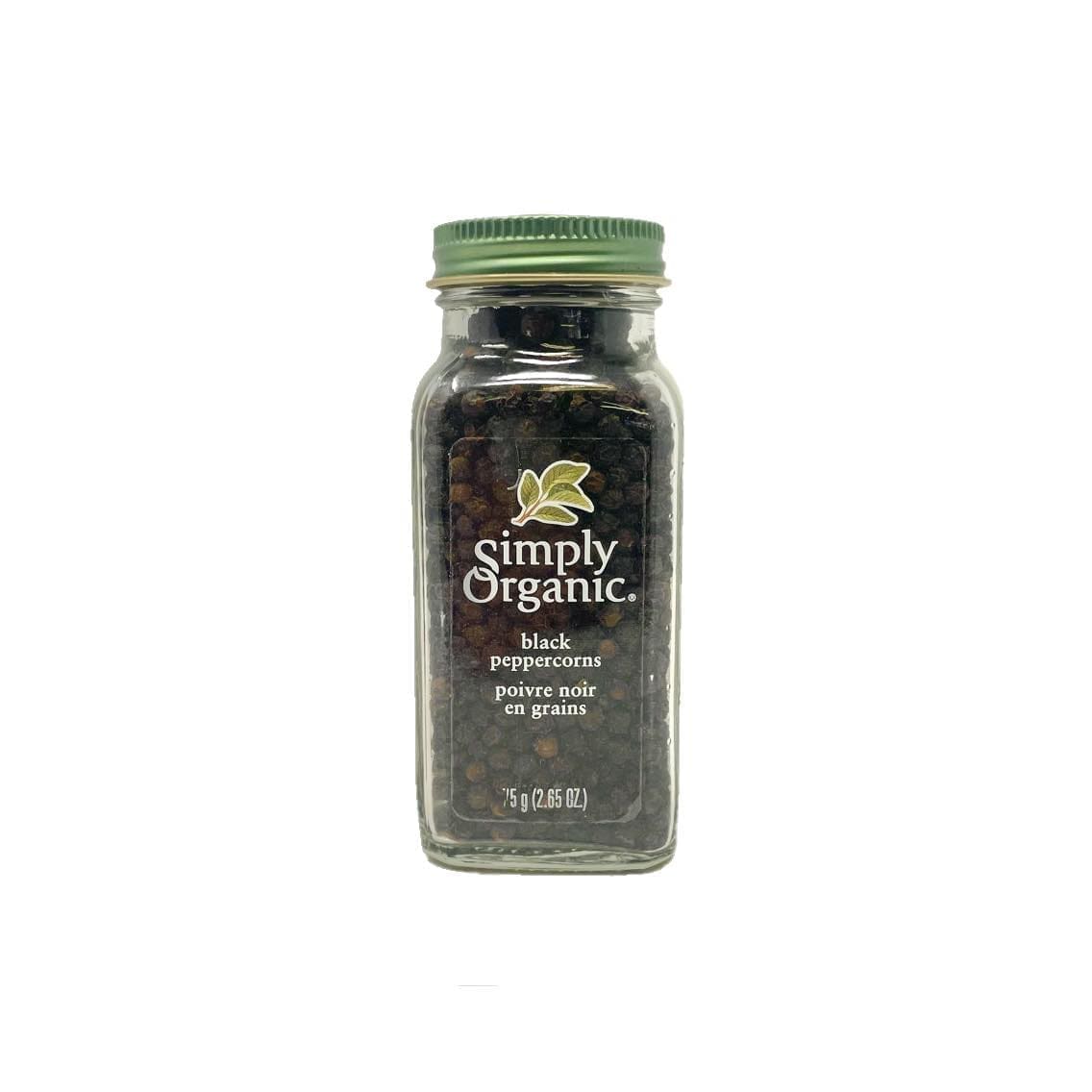 Simply Organic Black Peppercorns (75g)