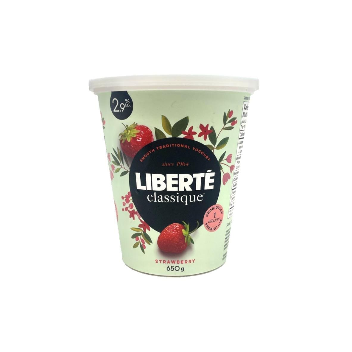 Liberte Classique Strawberry Yogurt (650g)