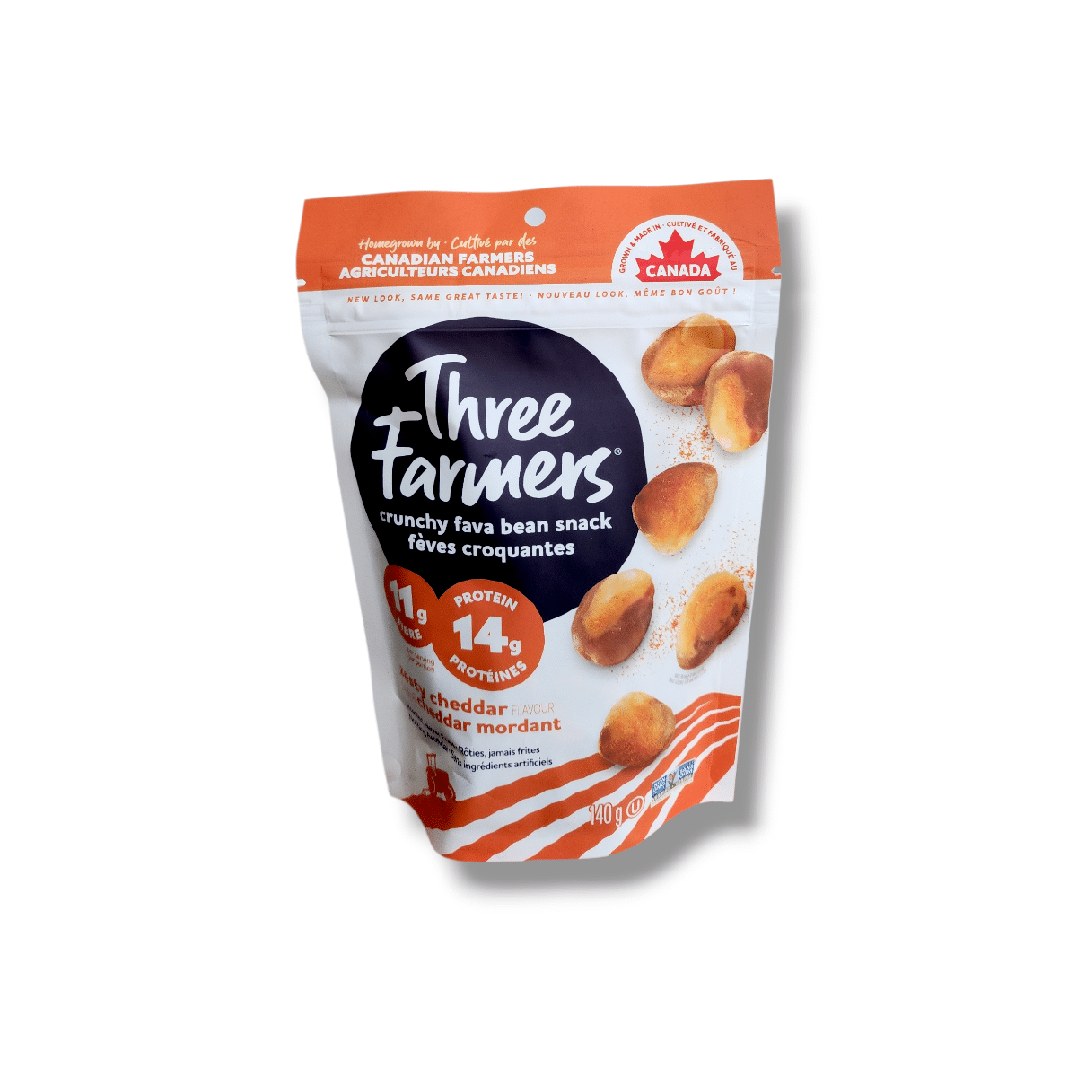 Three Farmers Roasted Fava Beans Zesty Cheddar (140g)