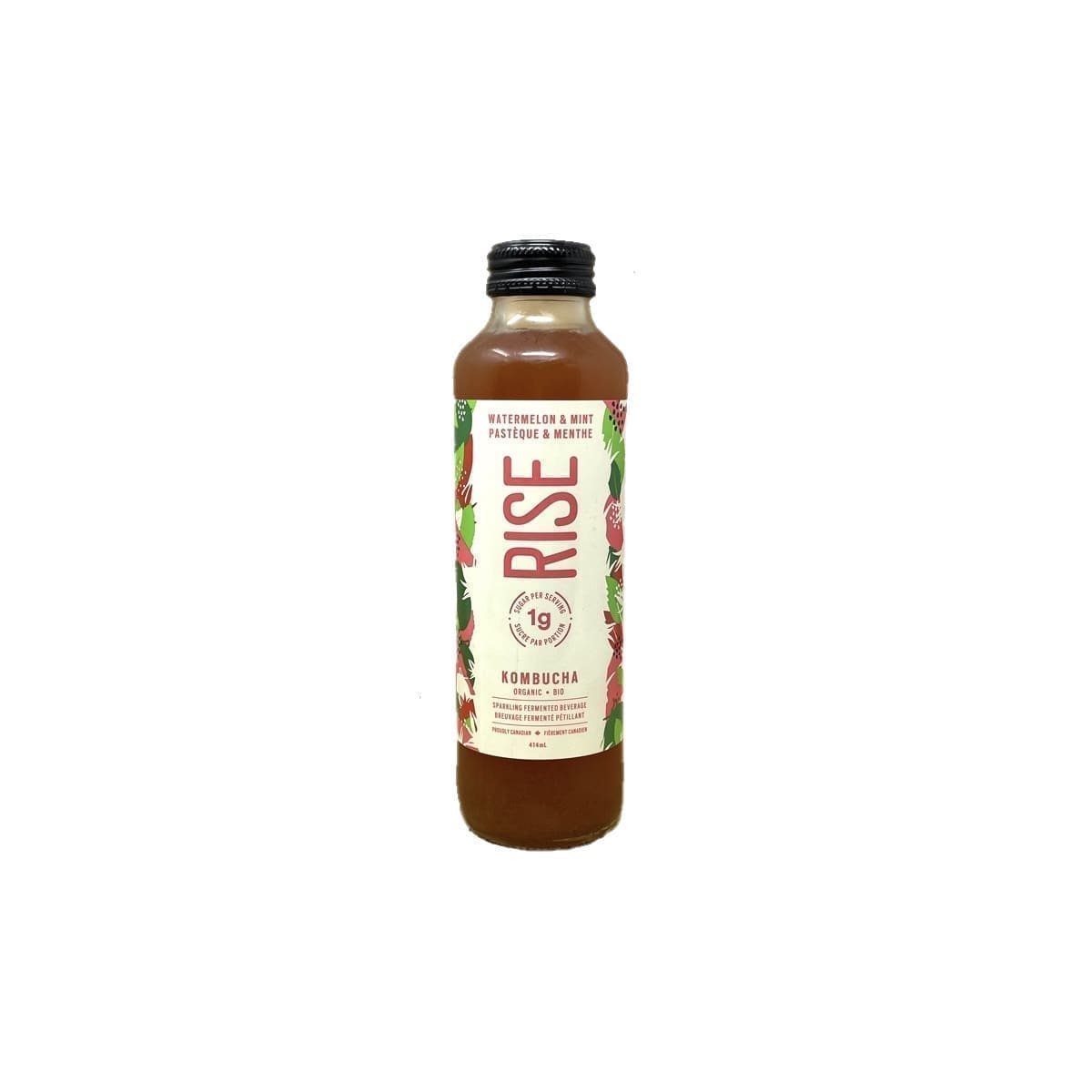 Rise Organic Kombucha Watermelon Mint (414mL)