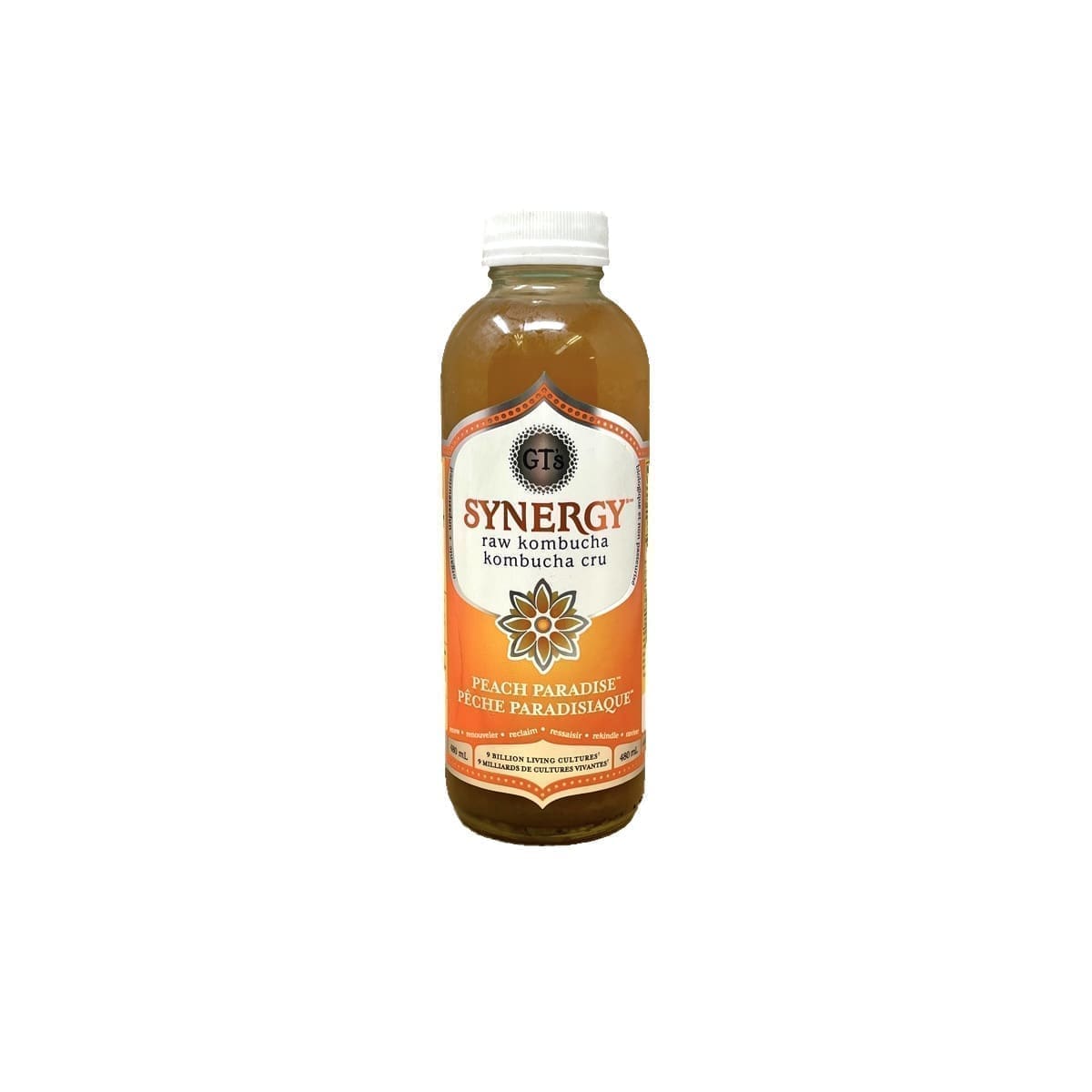 Synergy Raw Kombucha Peach Paradise (480mL)