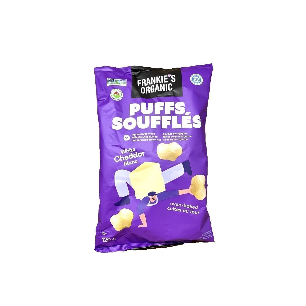 Frankie's Organic Plant Based Puffs White Cheddar (120g)