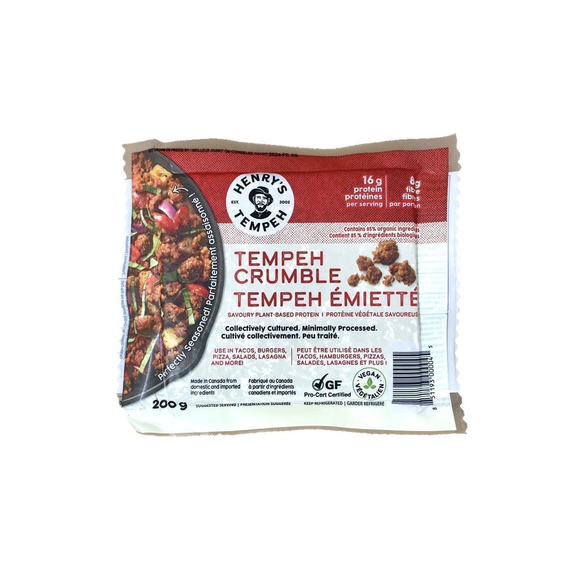 Henry's Tempeh Crumbles (200g)