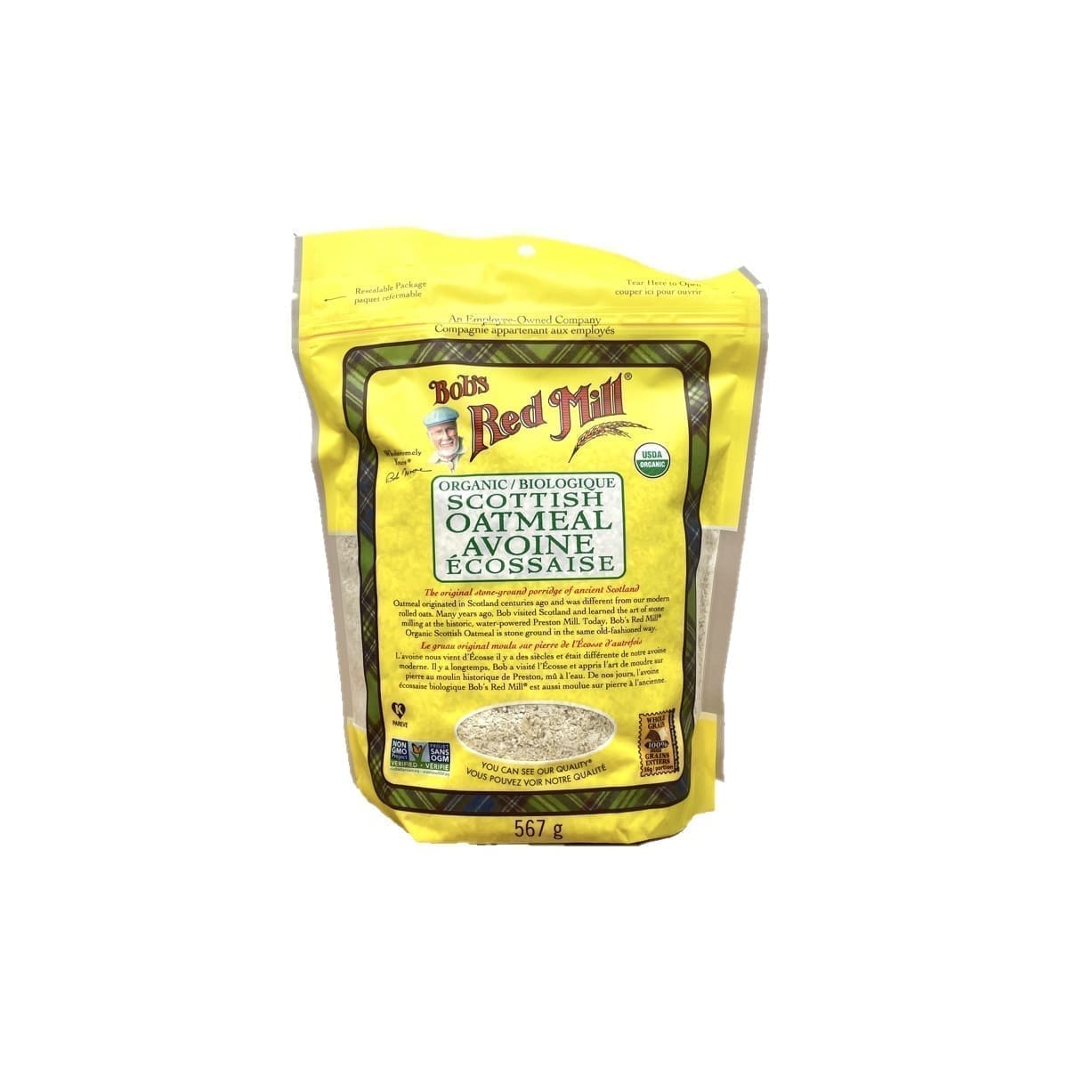 Bob's Red Mill Organic Scottish Oatmeal (567g)
