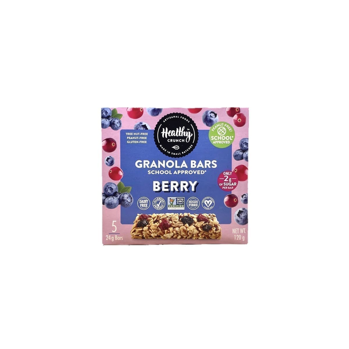 Healthy Crunch Granola Bars Berry (120g)