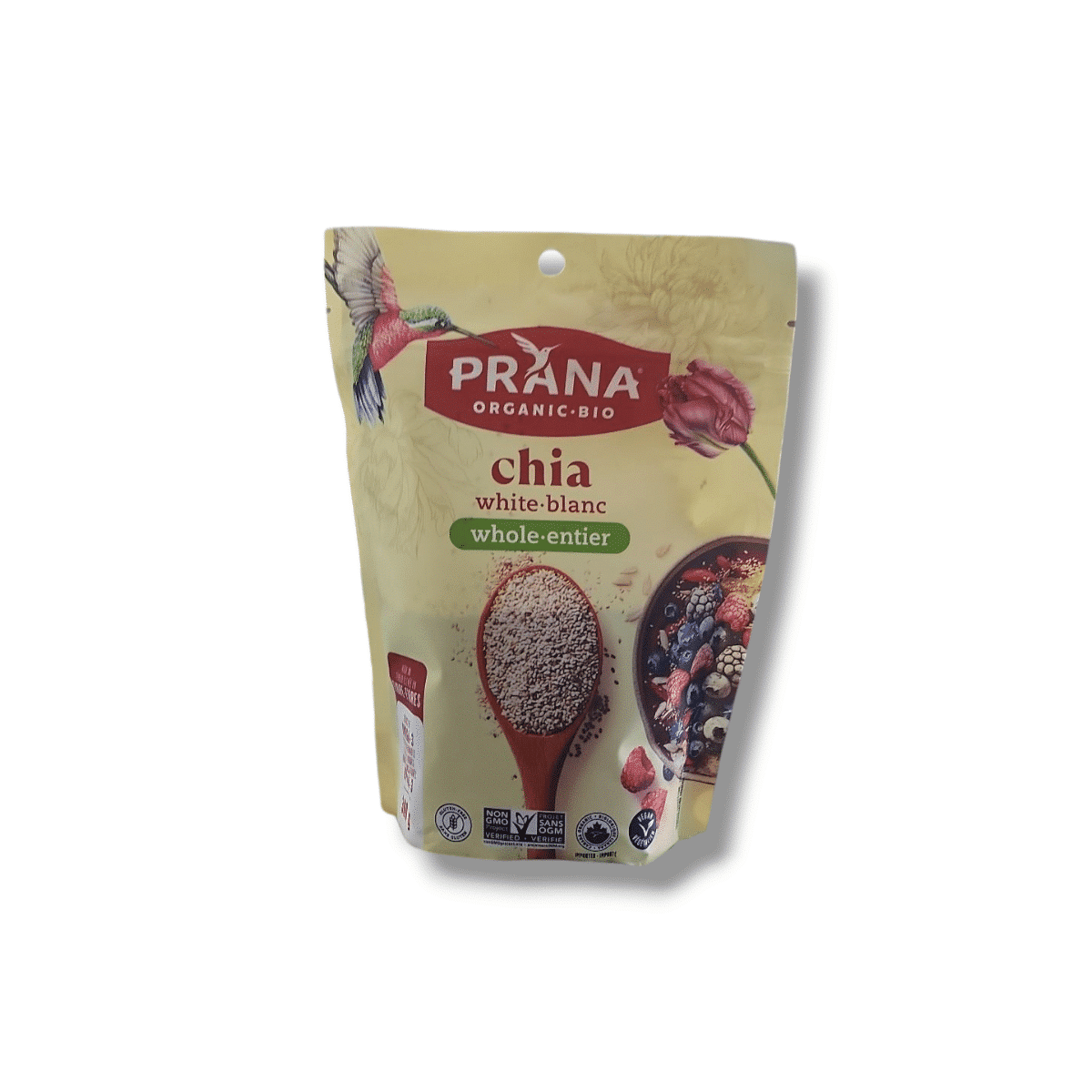 Prana Organic Whole White Chia (300g)