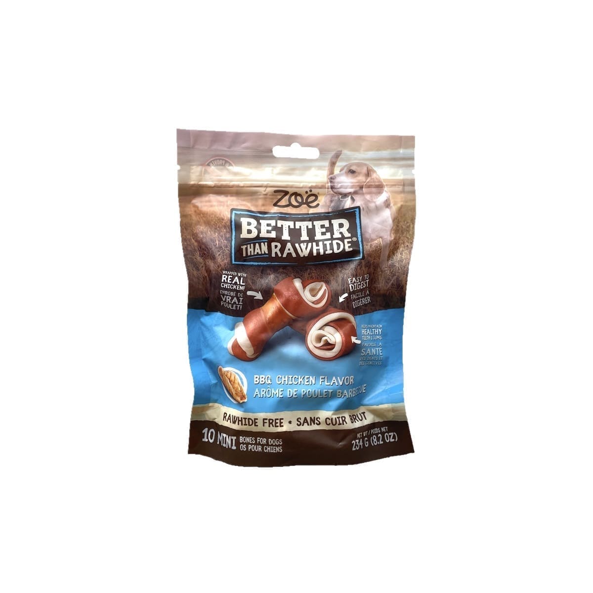 Zoe Better Than Rawhide Bones For Dogs BBQ Chicken Flavour (234g)