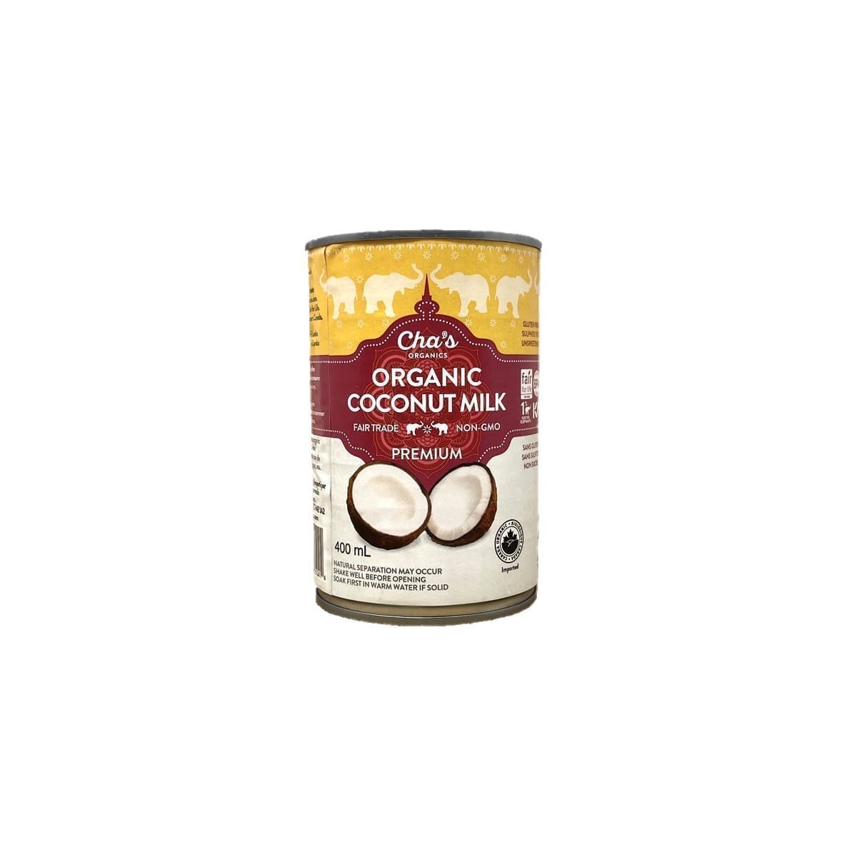 Cha's Organic Coconut Milk Premium (400mL)