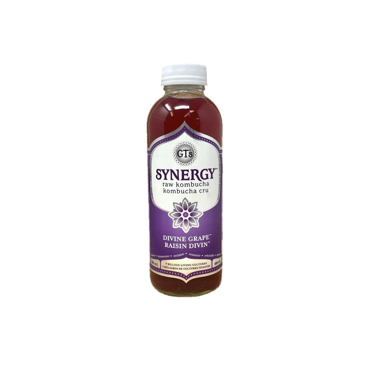 Synergy Raw Kombucha Divine Grape (480mL)