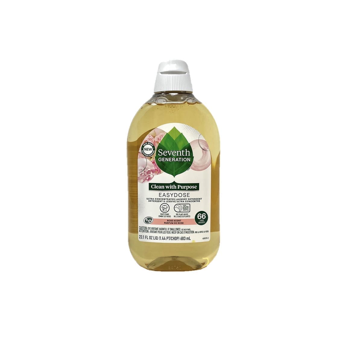 Seventh Generation Ultra Concentrated Laundry Detergent Rose Scent (683mL)