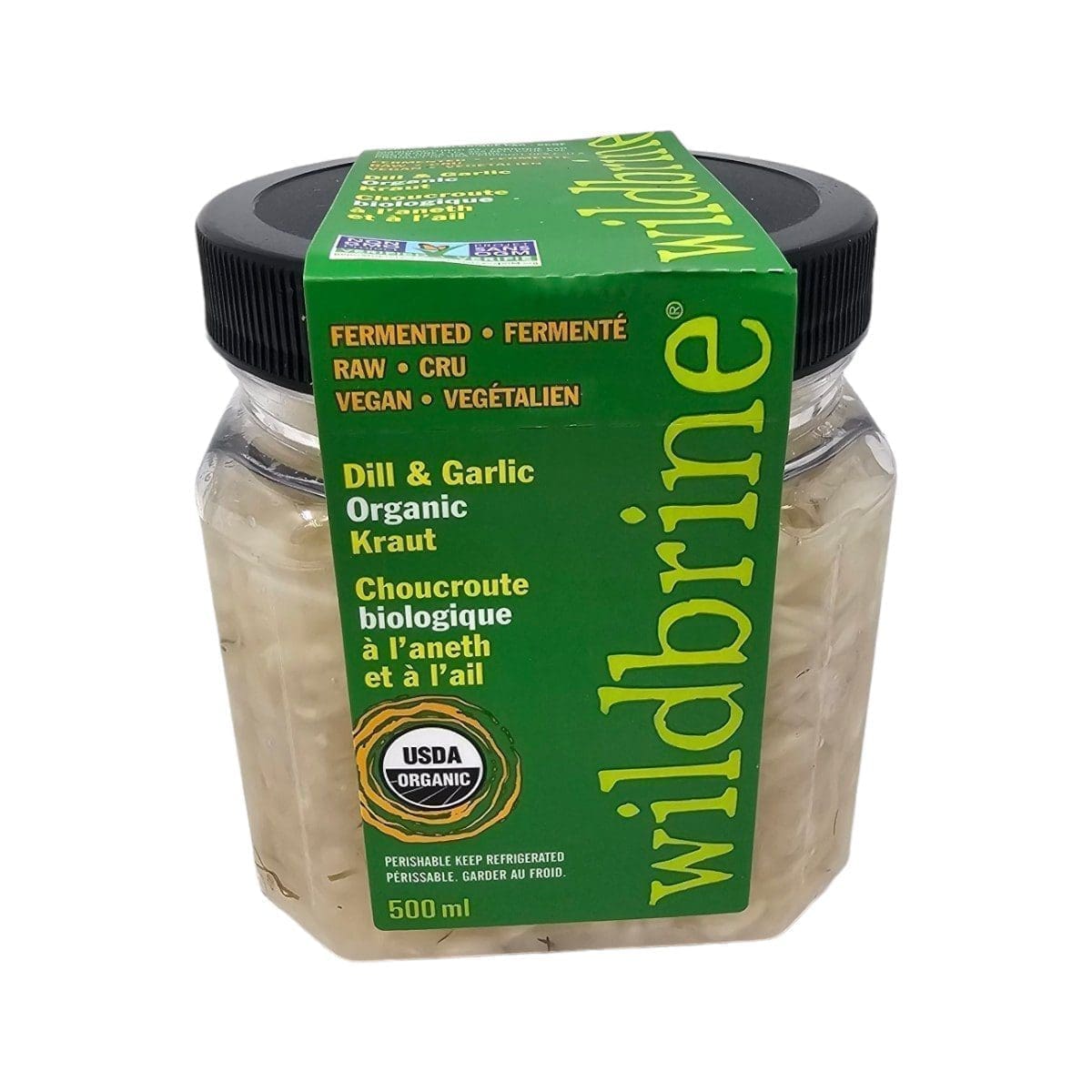 Wildbrine Dill & Garlic Organic Kraut (500mL)