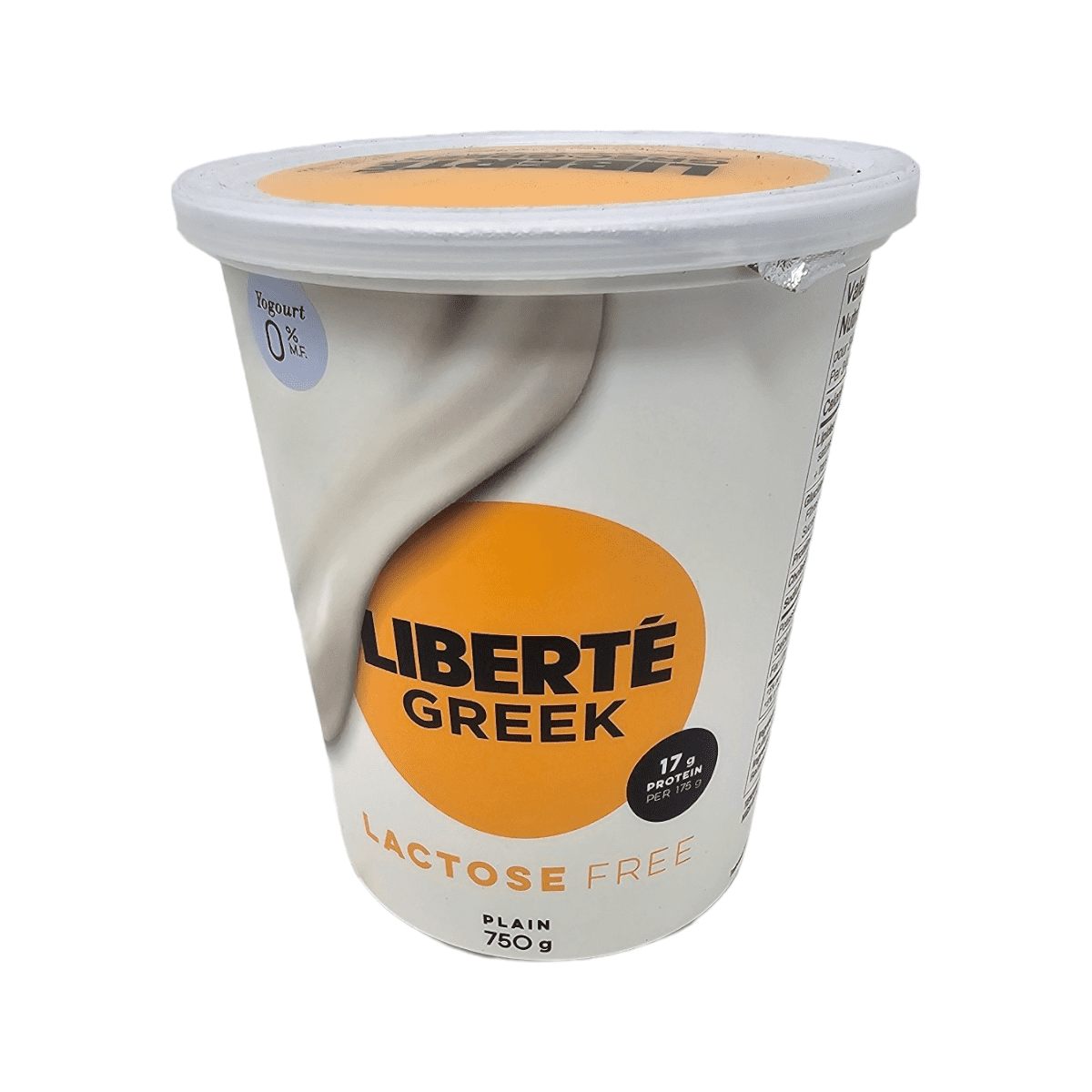 Liberte Greek Lactose Free plain 0% (750g)