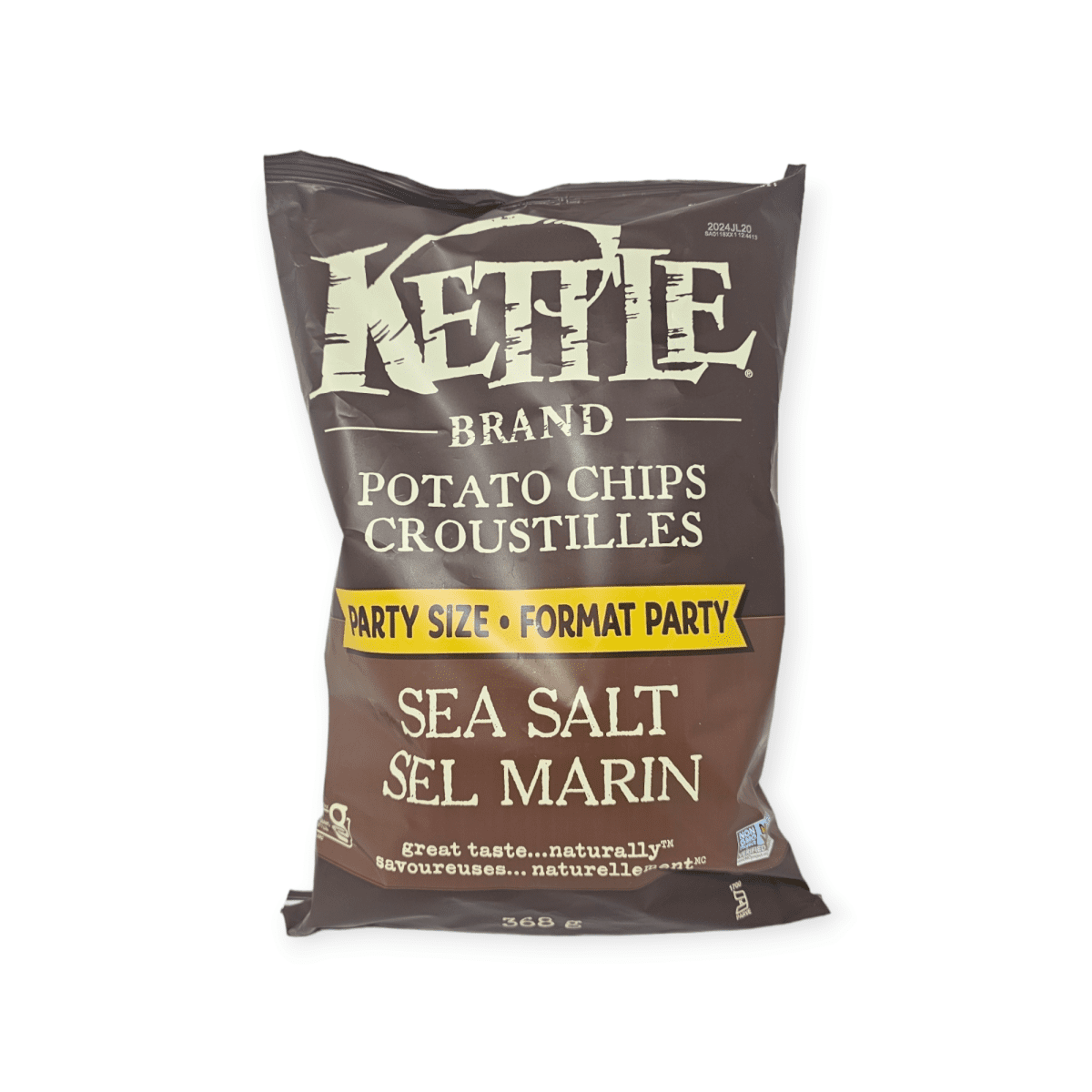 Kettle Brand Potato Chips Party Size Sea Salt (368g)