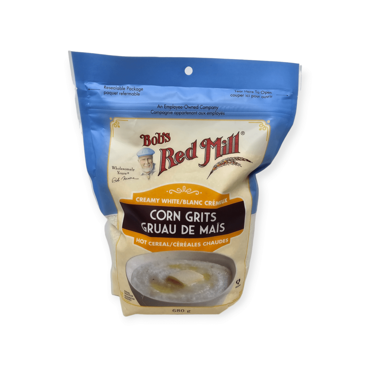 Bob's Red Mill Creamy White Corn Grits Hot Cereal (680g)