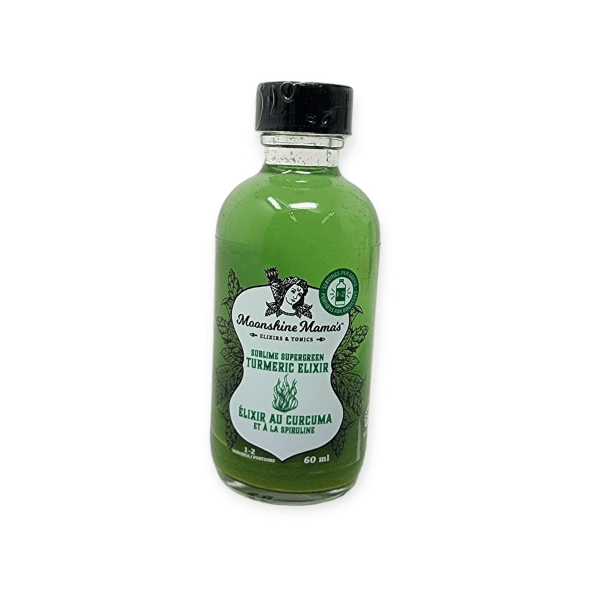 Moonshine Mama's Sublime Supergreen Tumeric Elixir (60mL)