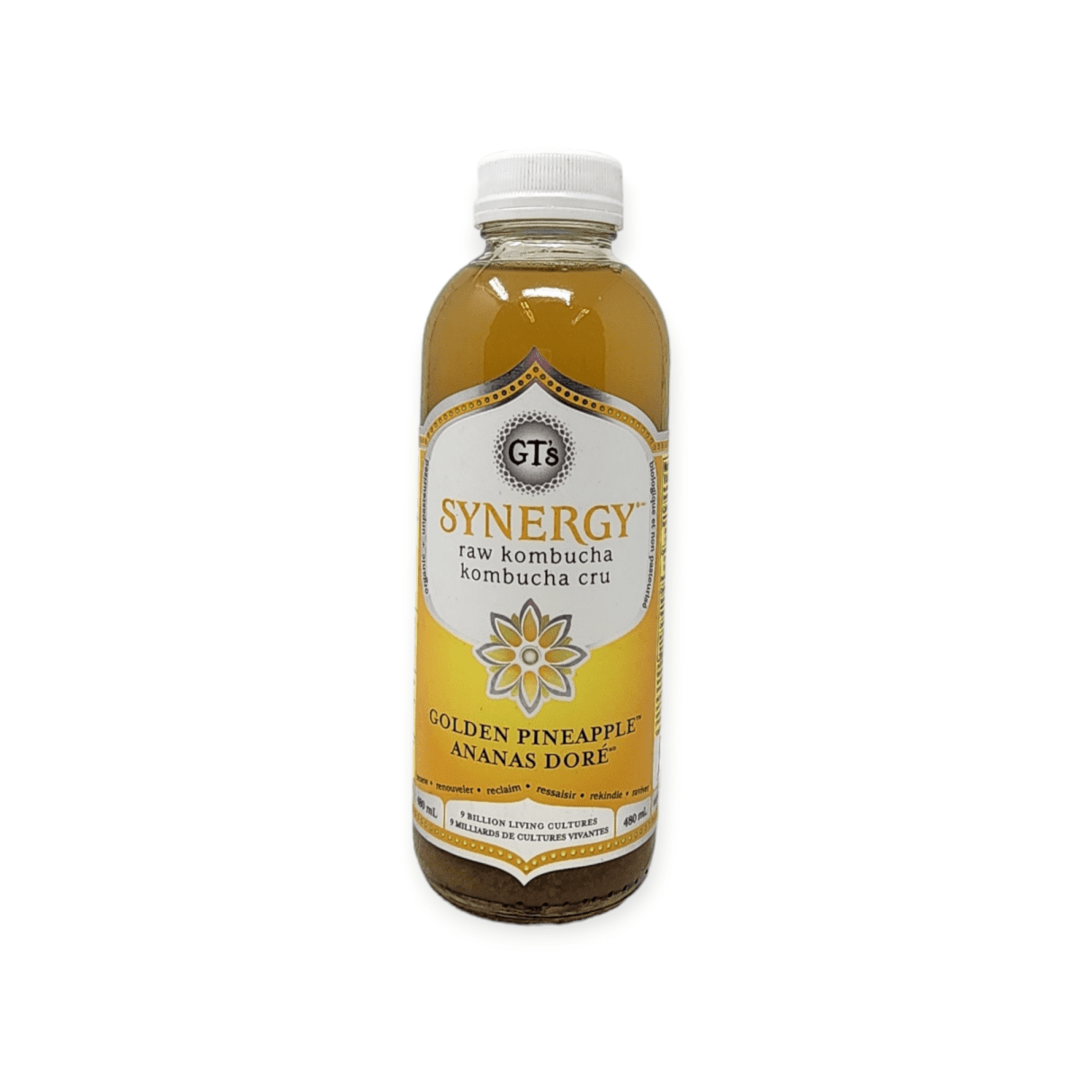Synergy Raw Kombucha Golden Pineapple (480mL)