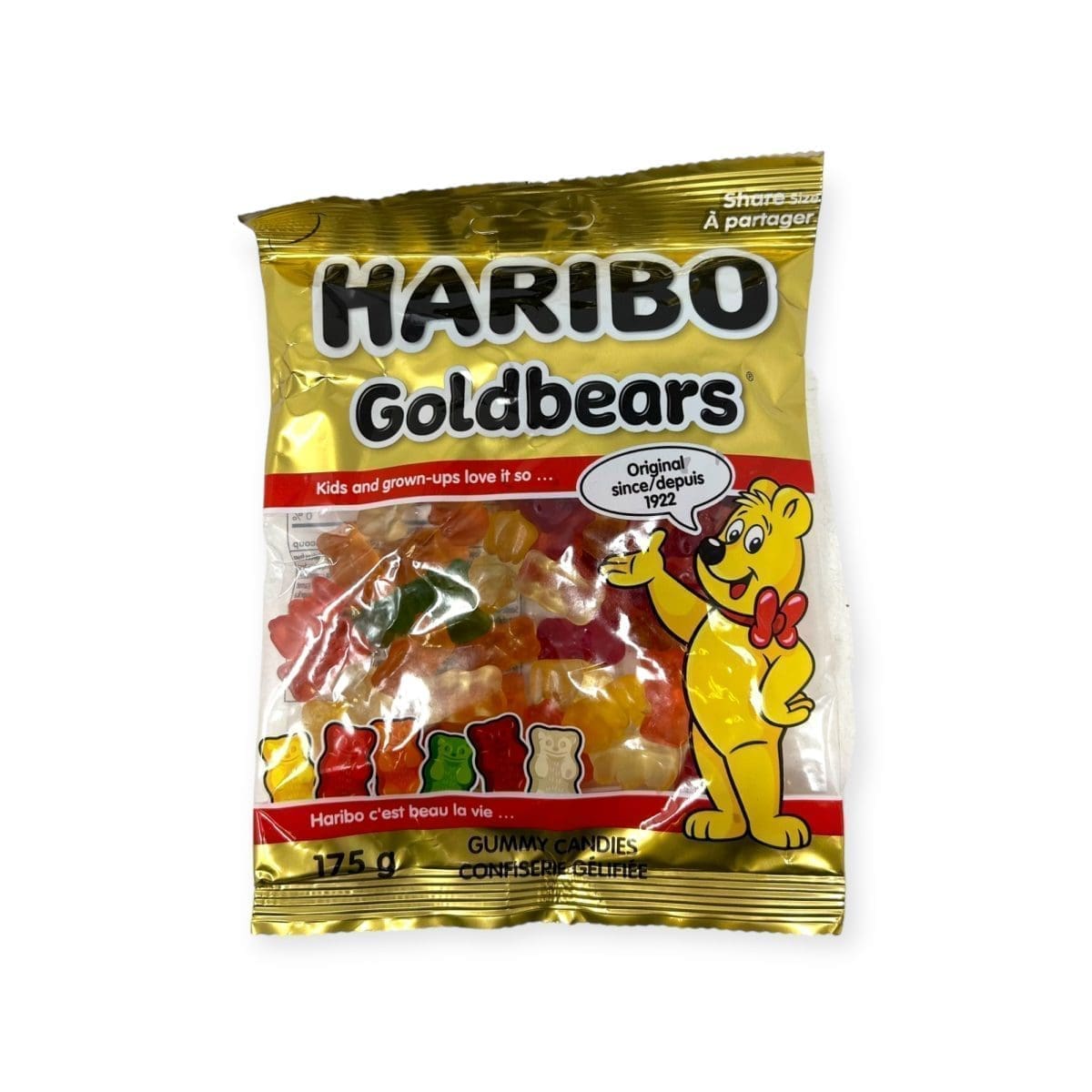 Haribo Gold Bears Gummy Candy (175g)