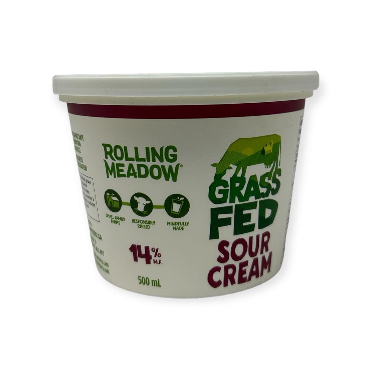 Rolling Meadow Sour Cream 14% (500mL)
