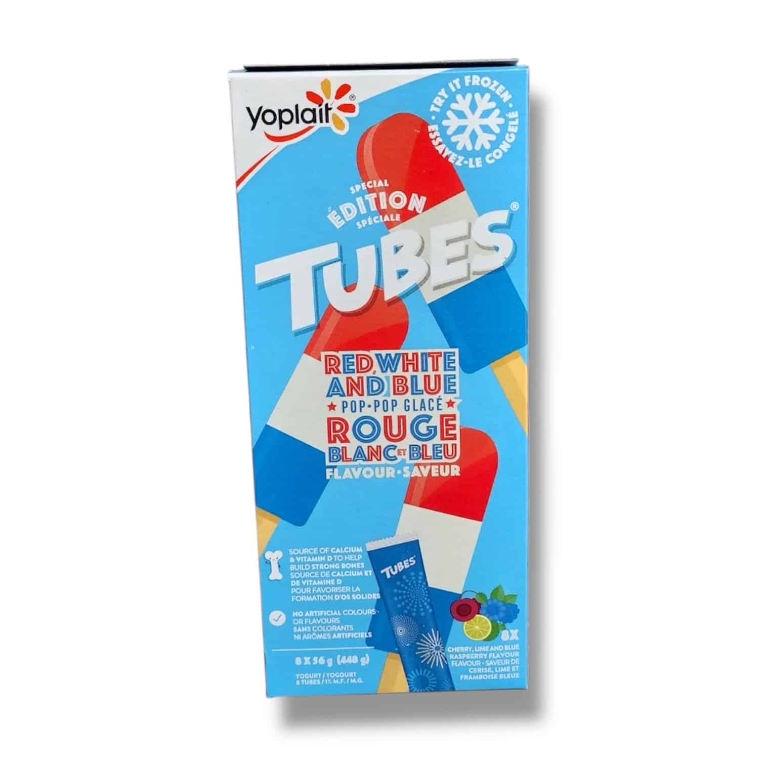 Yoplait  Special Edition Yogourt Tubes Cherry,Lime &amp; Blue raspberry (448g)