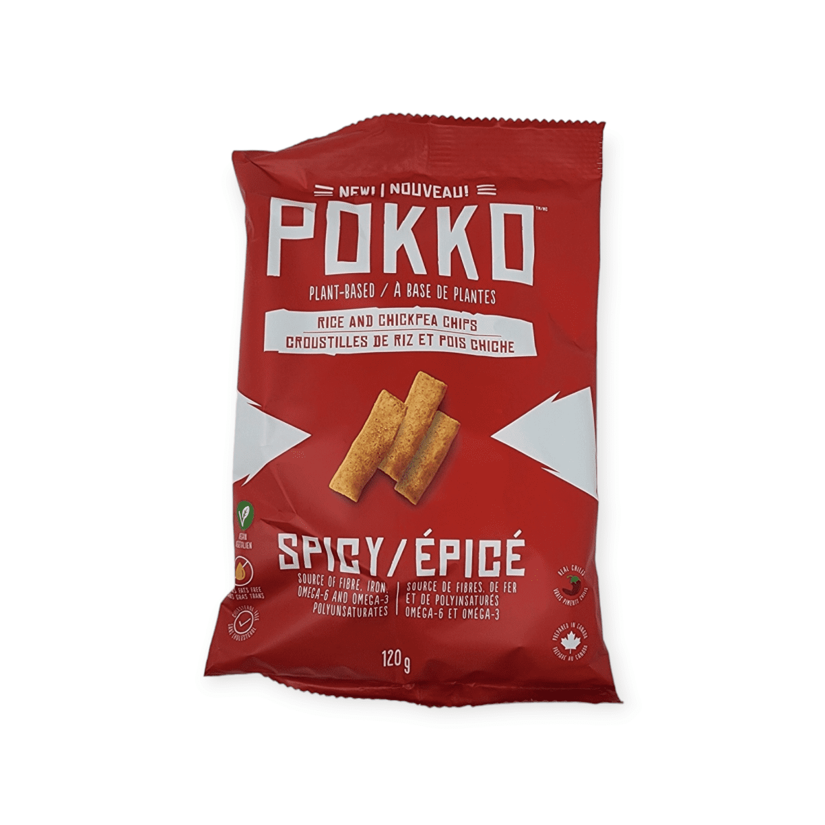 Pokko Plant-Based Rice & Chickpea Chips (120g)