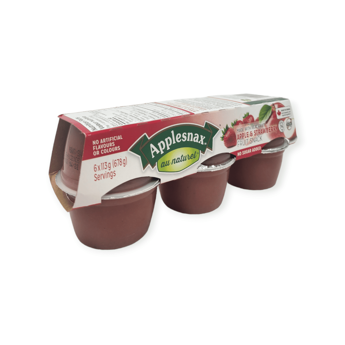 Applesnax All Natural Apple & Strawberry (6x113g-678g)