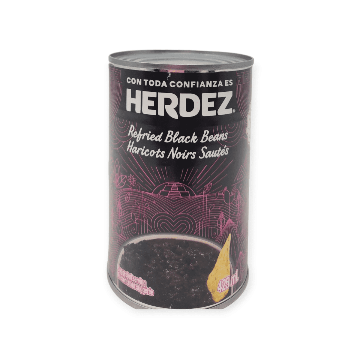 Herdez Refried Black Beans (425mL)
