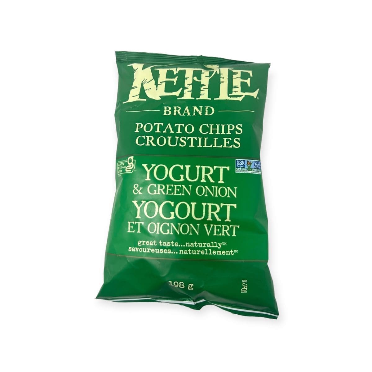 Kettle Brand Potato Chips Yogurt & Green Onion (198g)