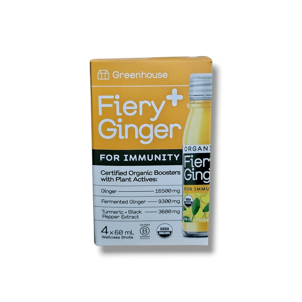 Greenhouse Fiery Ginger Immunity Shot (4x60mL)