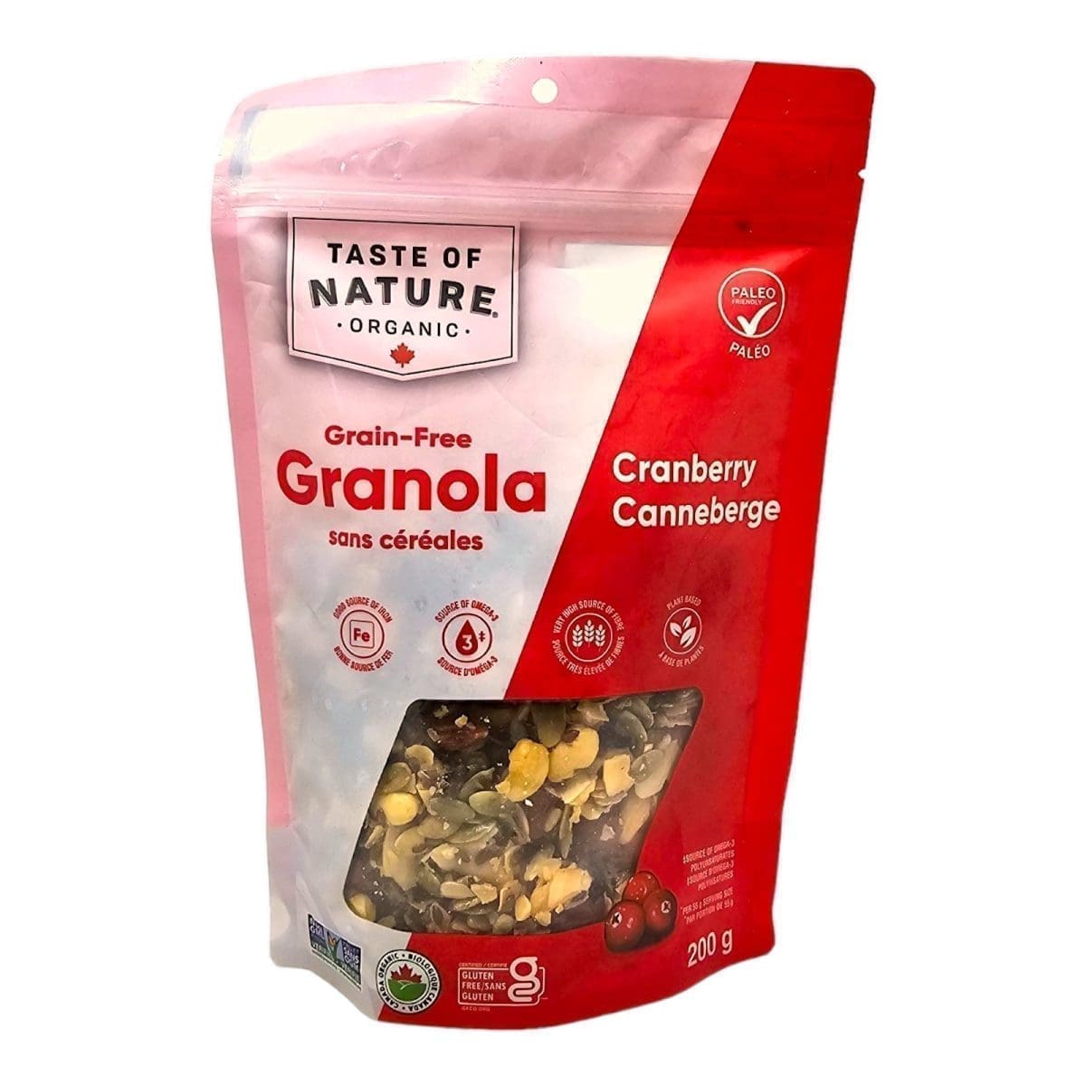 Taste Of Nature Organic Cranberry Granola (200g)