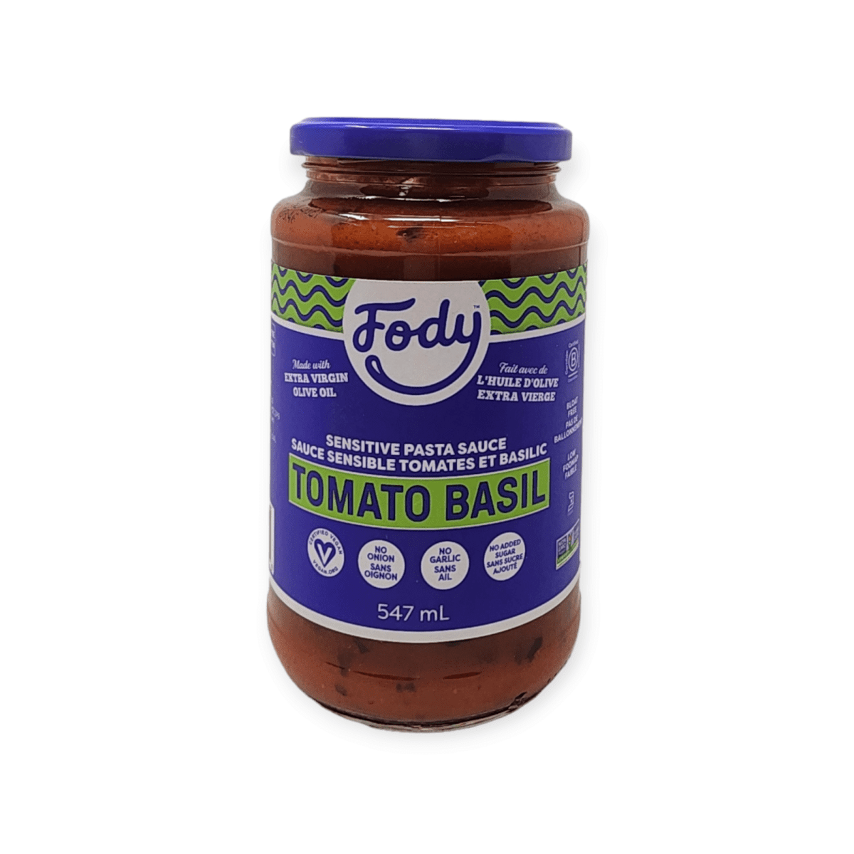 Fody's Sensitive Pasta Sauce Tomato Basil (547mL)