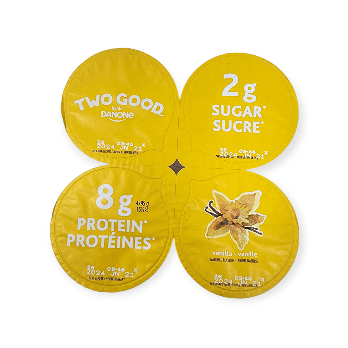 Danone Two Good Yogurt Vanilla (4x95g)