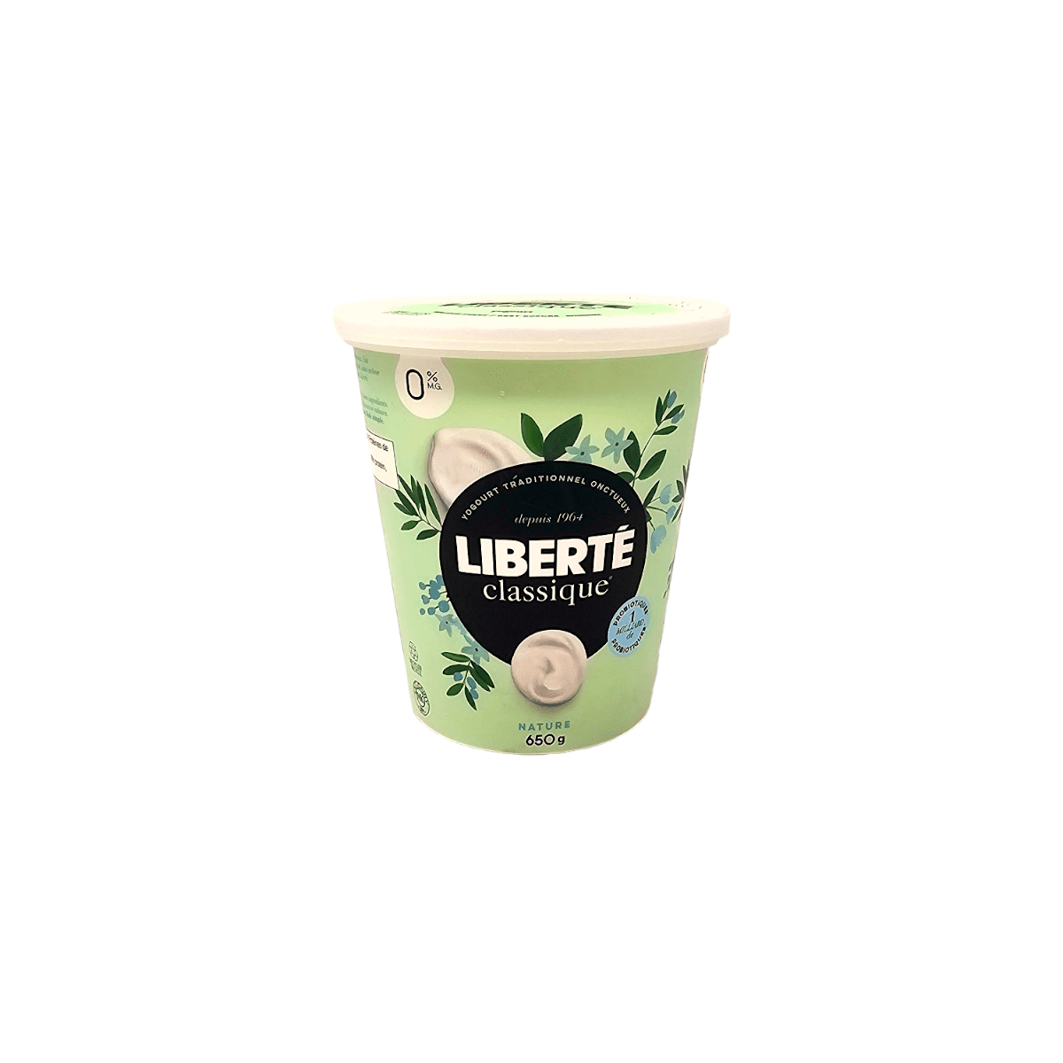 Liberte Classique 0% Plain (650g)