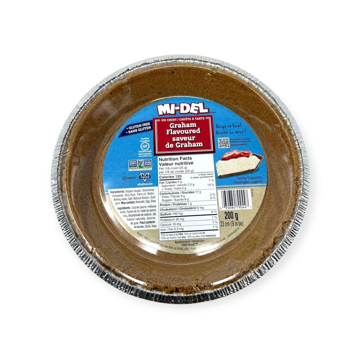 Mid-Del Graham Falvoured Pie Crust (200g)