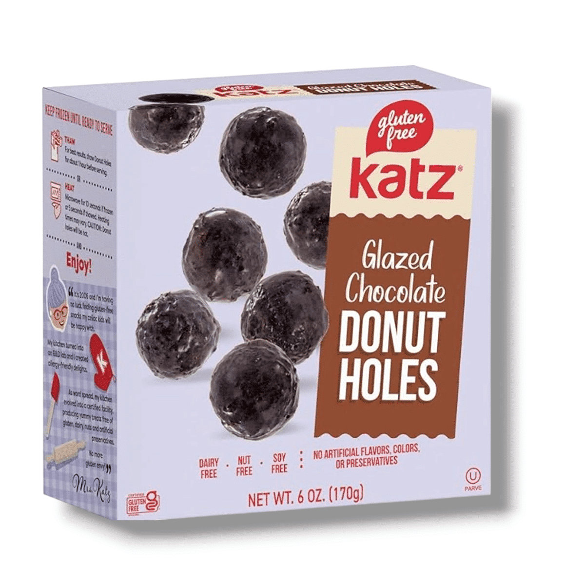 Katz Gluten-Free Glazed Chocolate Donut Holes (170g)