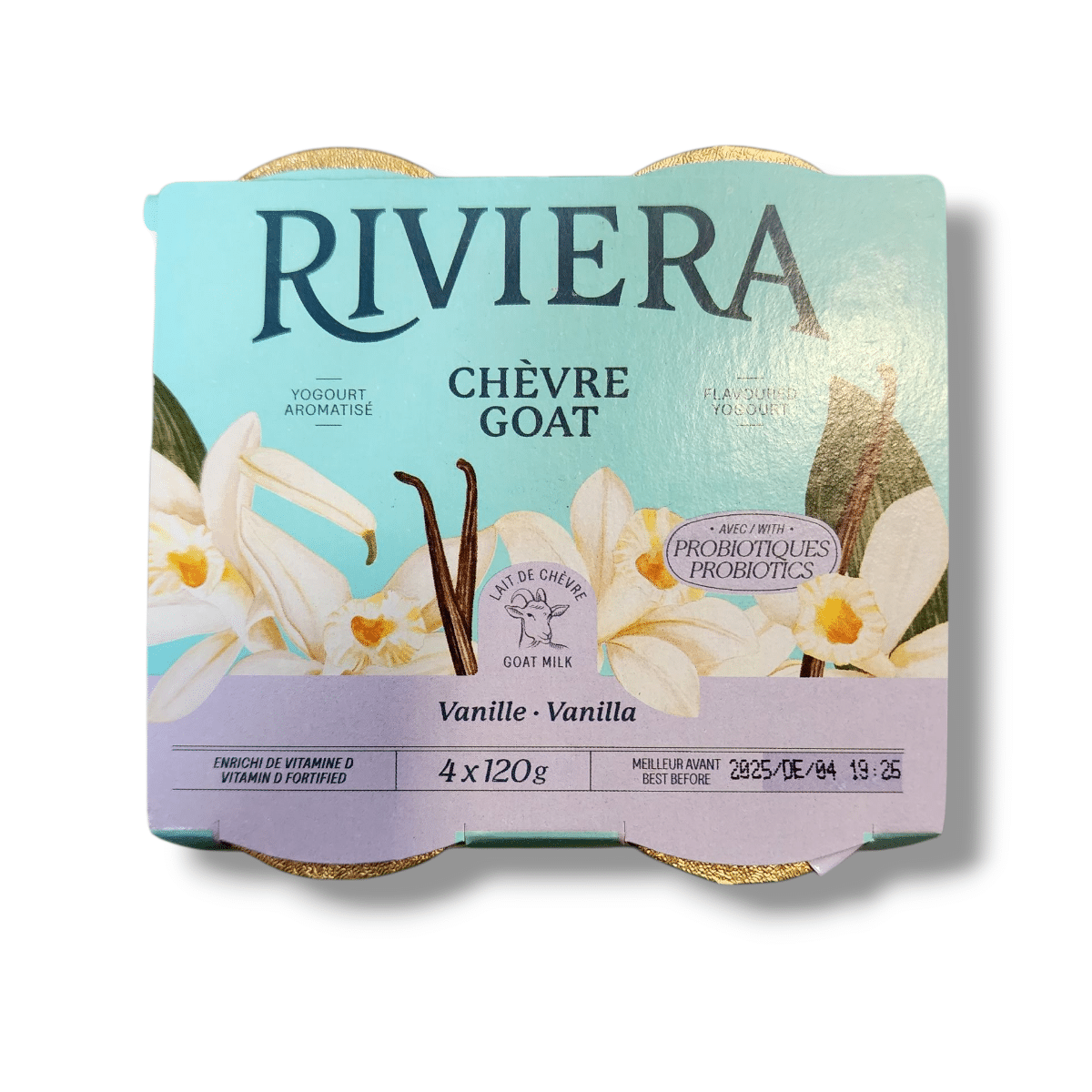 Maison Riviera Petit Pot Goat Yogurt Vanilla (4x120g)