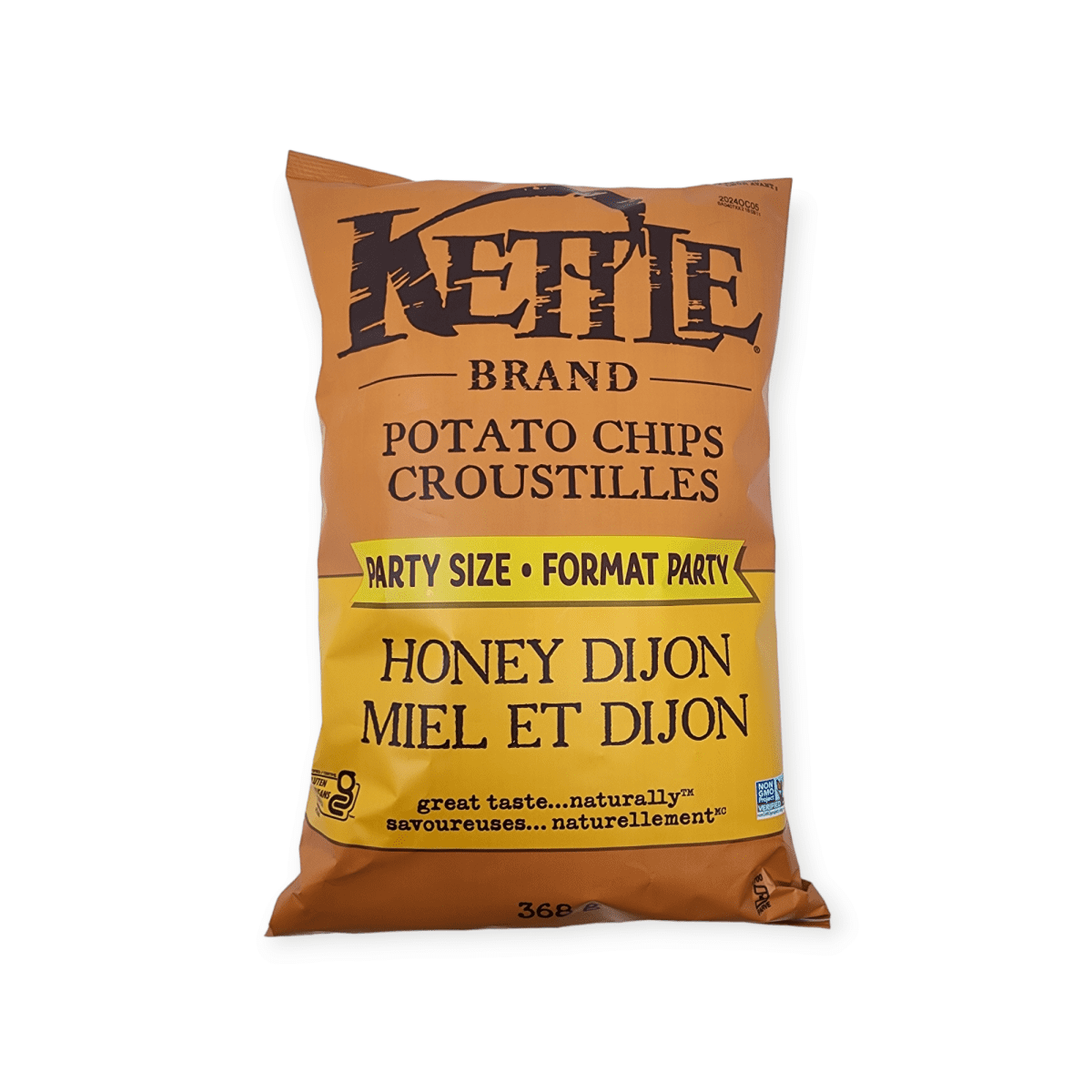 Kettle Brand Potato Chips Honey Dijon Party Size (368g)