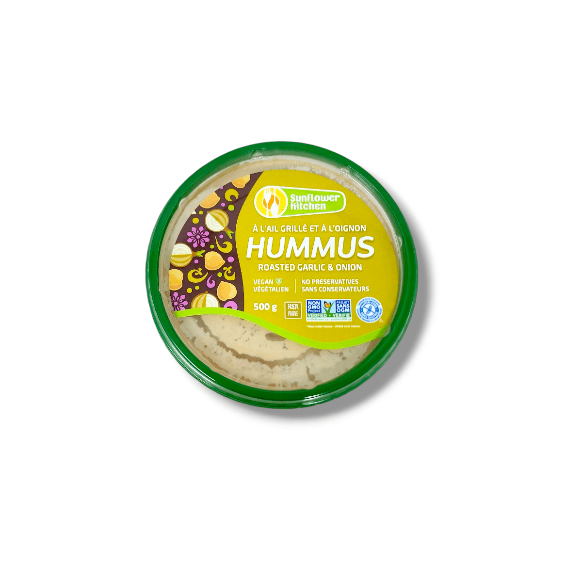 Sunflower Kitchen Hummus Roasted Garlic &amp; Onion (500g)