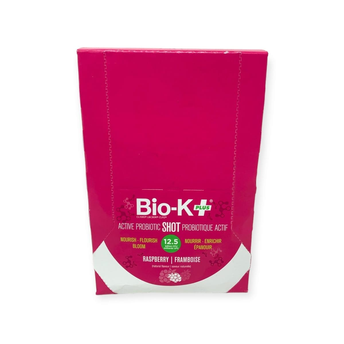 Bio-K Plus Active Probiotic Shot Raspberry (6x98g)