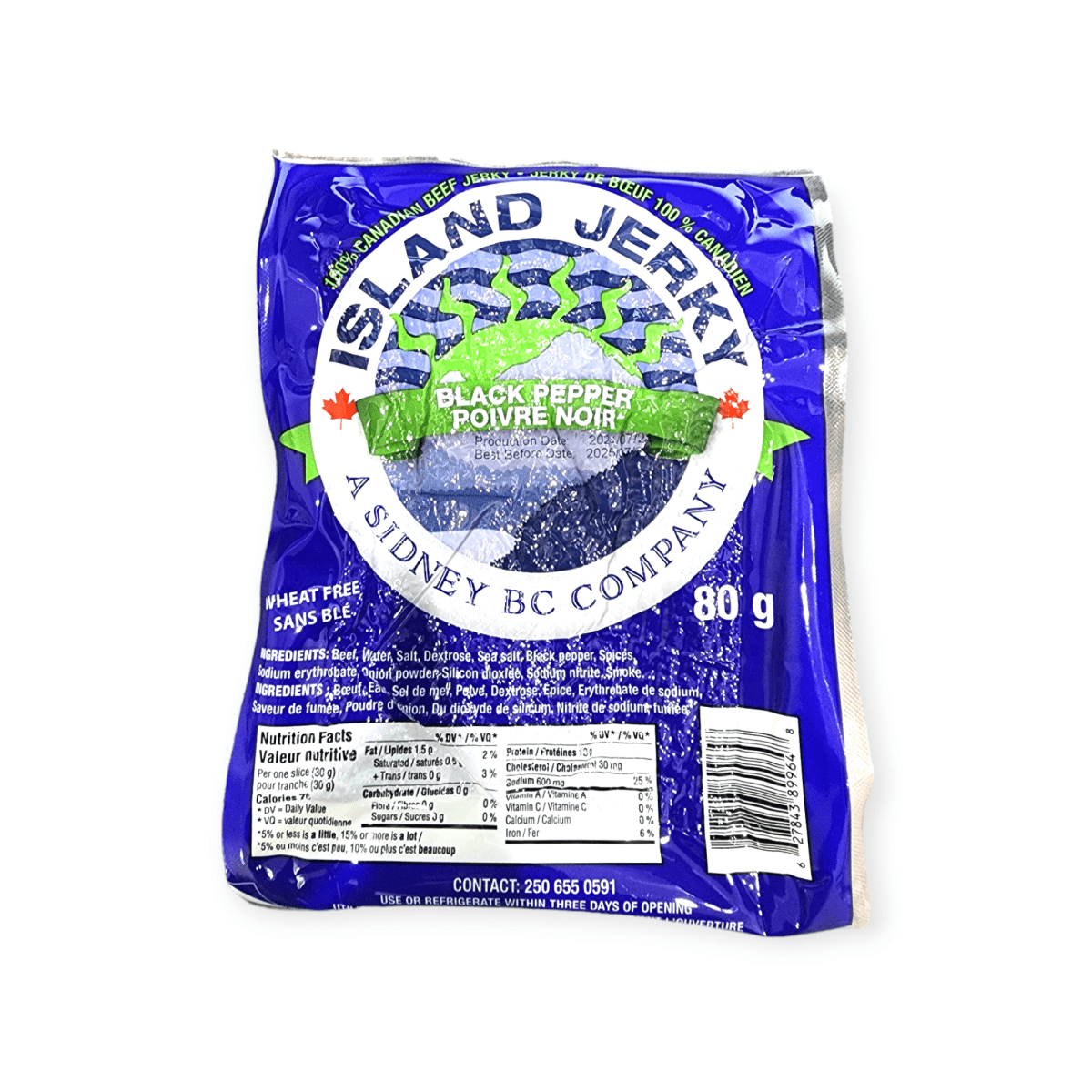 Island Jerky Black Pepper (80g)