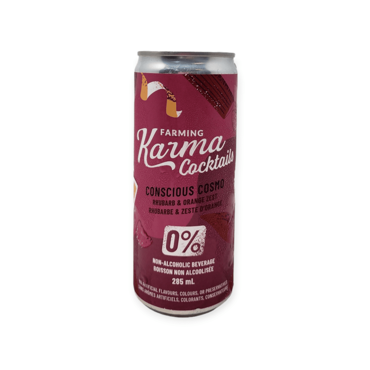 Farming Karma Cocktails Rhubarb & Orange Zest Non-Alcoholic (285mL)