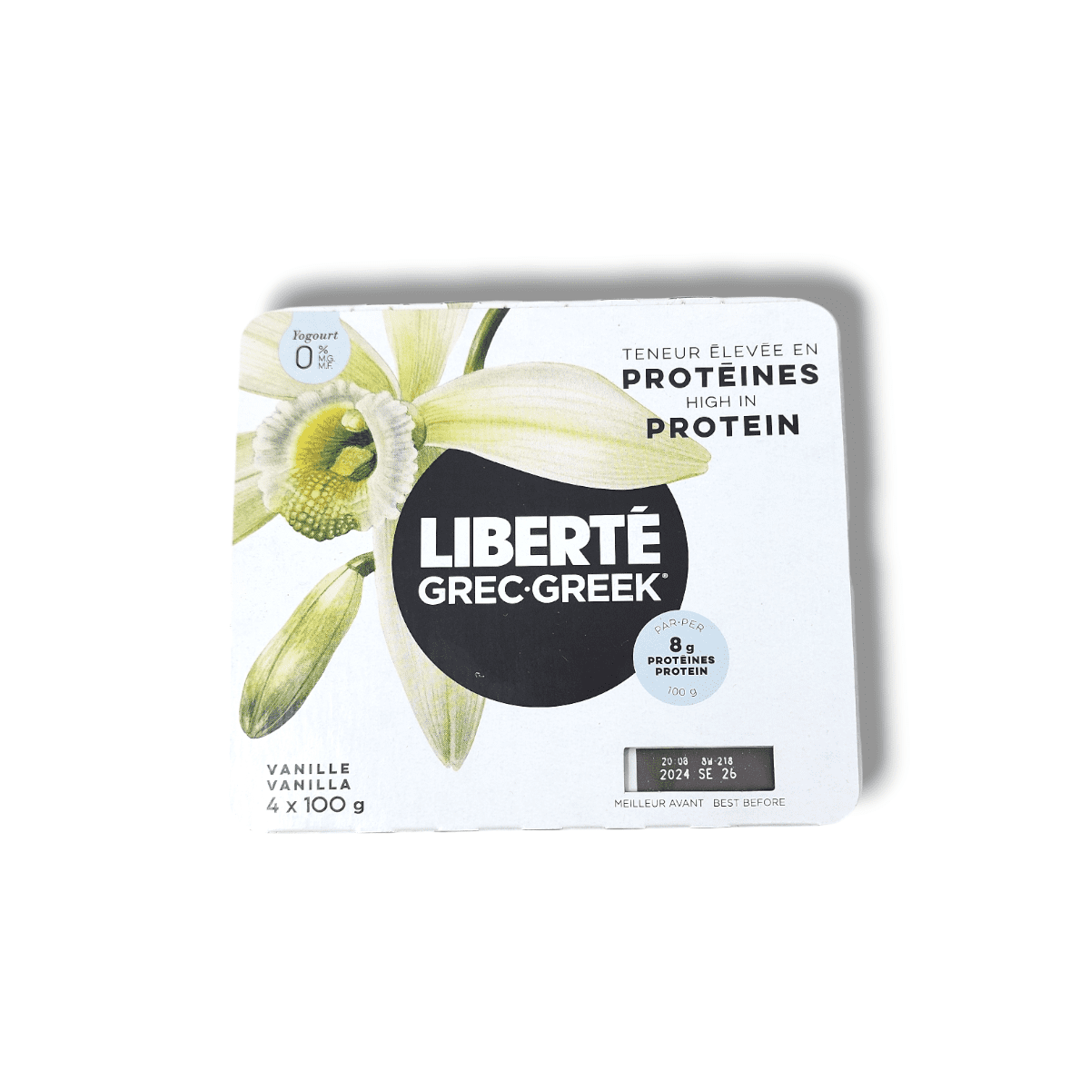 Liberte Greek Vanilla 0% (4x100g)