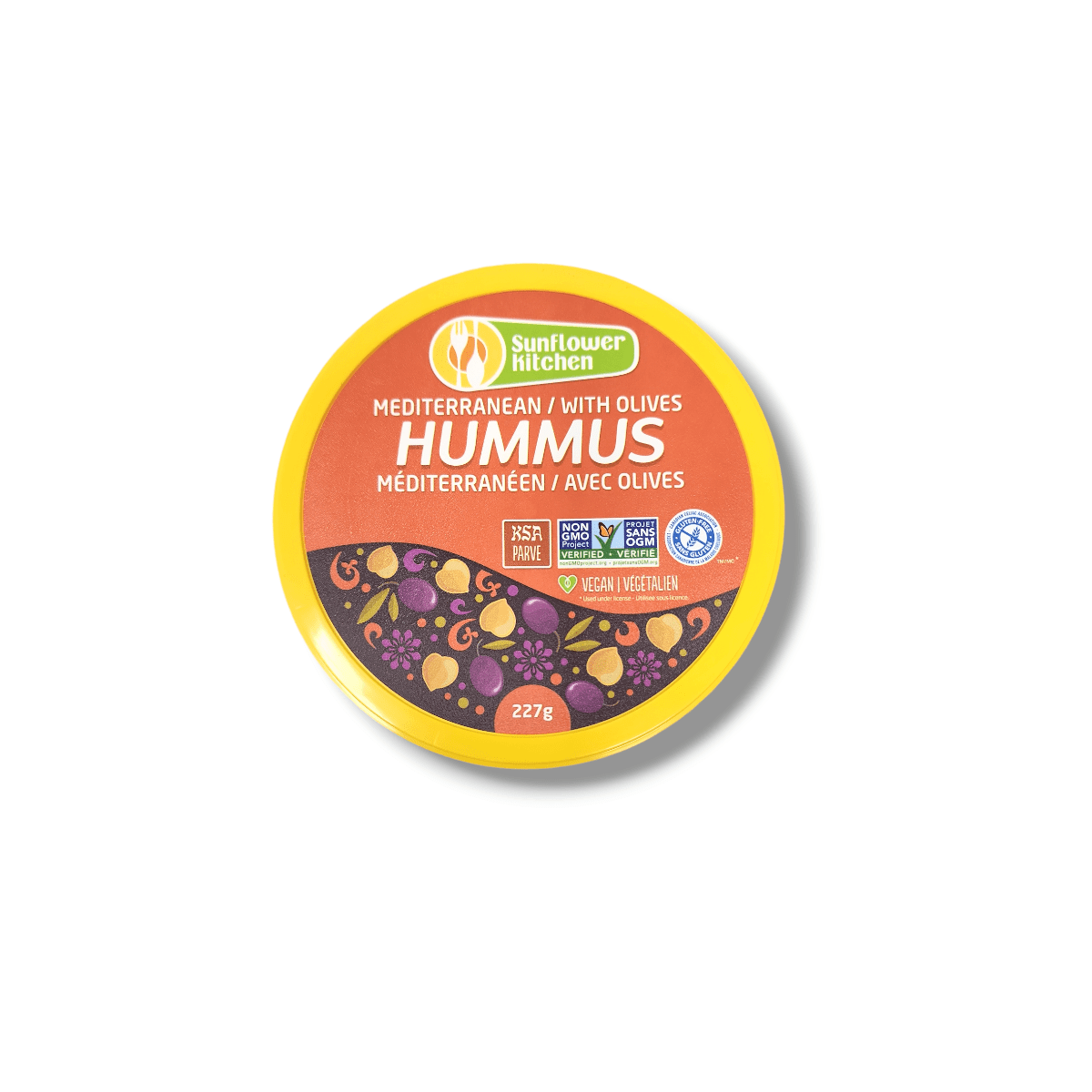 Sunflower Kitchen Hummus Mediterranean With Olives (227g)