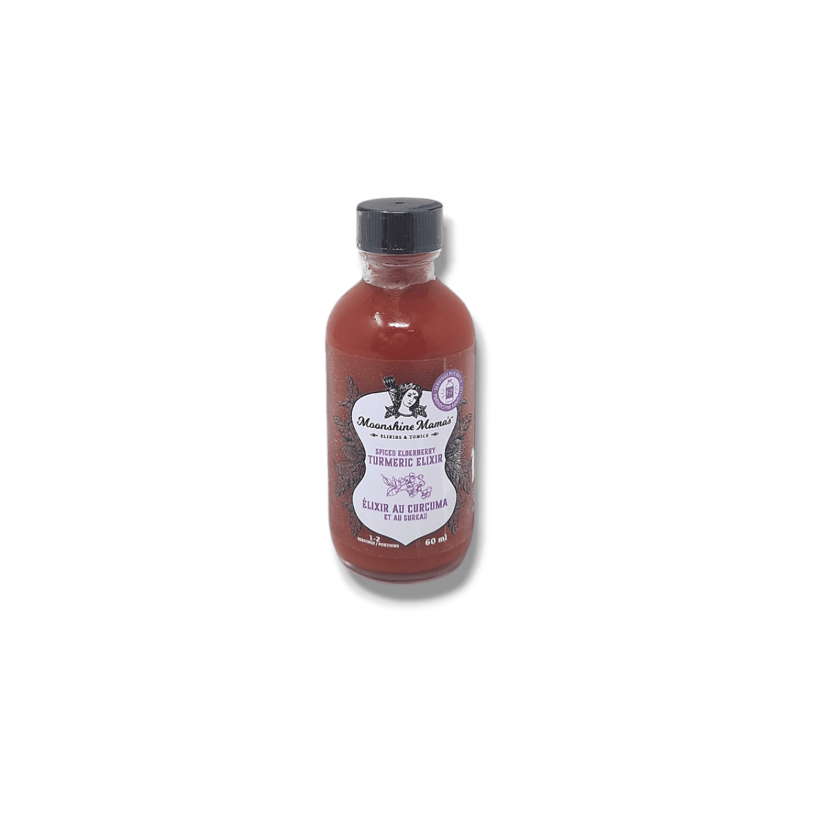 Moonshine Mama’s Elixir Spiced Elderberry Turmeric Elixir (60mL)