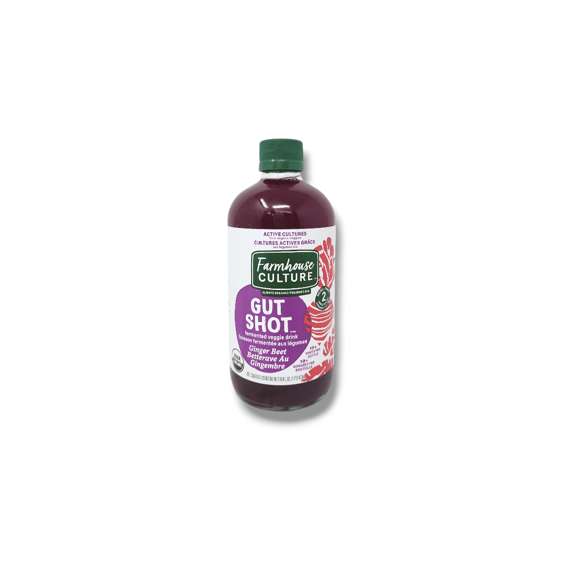 Farmhouse Culture Gut Shot Ginger Beet (473mL)