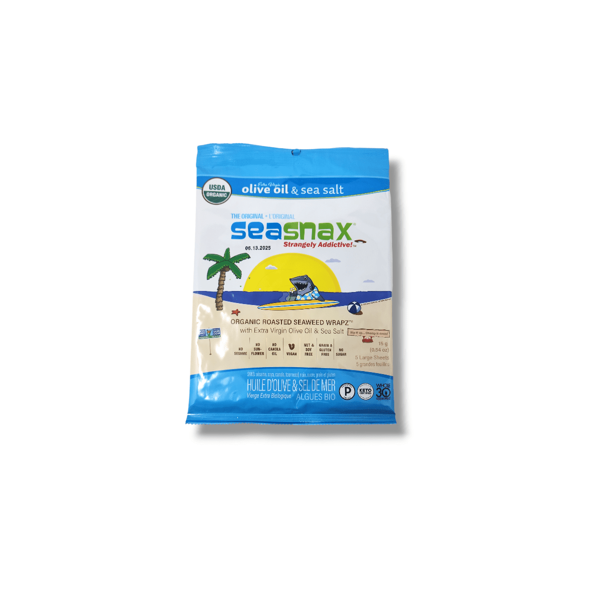 SeaSnax Olive Oil & Sea Salt (15g)