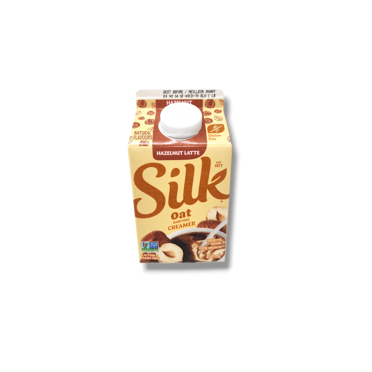 Silk Oat Creamer Hazelnut Latte (450mL)